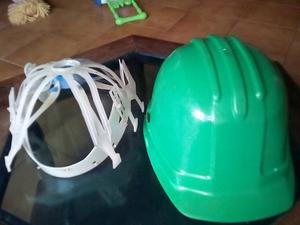 Casco seguridad verde exelente