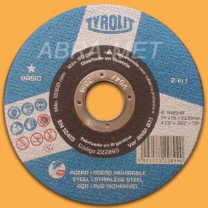 Disco de corte Tyrolit 115 X 1.6 Basic