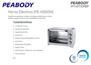 HORNO PEABODY. **OFERTA** 60 LITROS. ACERO INOXIDABLE.