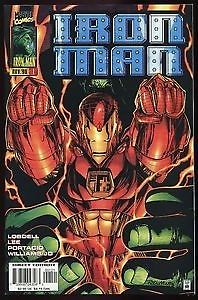 Iron Man nº 1, by Jim Lee, Heroes Reborn, Marvel Comics.