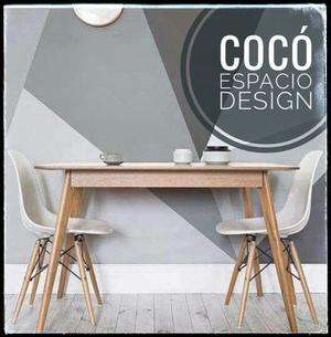 MESA EAMES DE MADERA