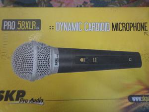 Microfono Dinamico Profesional Skp Pro 58 Xlr Metalico