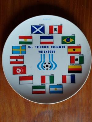 Plato mundial 78 Vintage