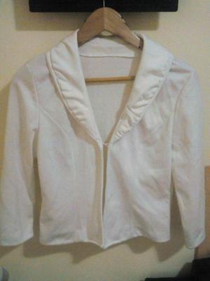 Blaizer algodon chaqueta blanca