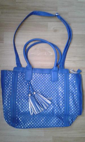 Bolso azul grande