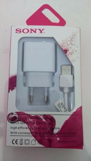 Cargador Sony Carga Rapida Xperia + Cable Micro Usb