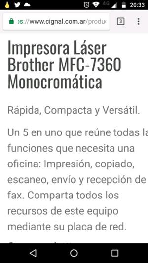 IMPRESORA BROTHER MFC 