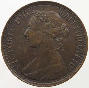 Jmm Inglaterra: Grande Y Valiosa Moneda Half Penny  Exc!