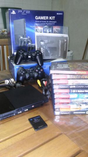 PlayStation 2 SCPH- + Memory Card 8mb + 9 juegos