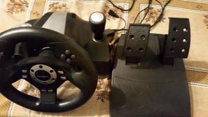 Volante con pedalera para Play Station 2 y 3