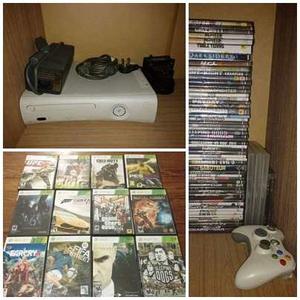 Xbox 360 Arcade Flasheada 57 Juegos! Completisima Y Cuidada