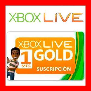 Xbox Live Gold Membresia Suscripcion 1 Mes 30 Dias Codigo