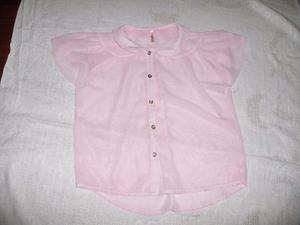 blusa de seda rosa talle L sin uso