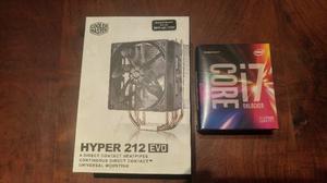 combo intel ik+ cooler master evo 212 nuevos en caja