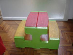 mesa infantil mesita y bancos rondi usado mesa para picnic
