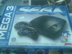 Consola sega mega 3, nueva, con garantia y dos controles, es