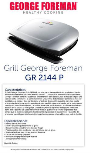 Parrilla Foreman GRP