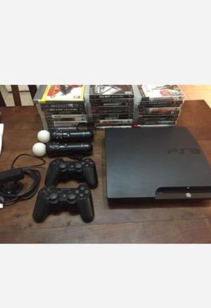 Playstation 3 + Move + 28 juegos!