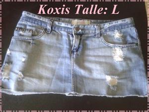 Pollera de Jeans Koxis Mujer