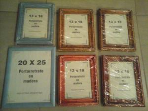 Portarretratos En Madera Nuevos Pack X 6 unidades: 5-13x18 +