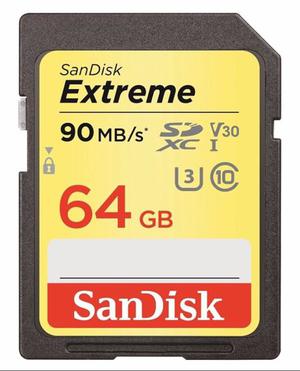 Tarjeta de memoria SanDisk Extreme SDXC UHS-I de 64 GB Clase