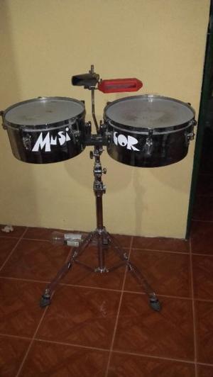 Timbales - Timbaleta (Buen Estado) Poco uso. Parches Remo.