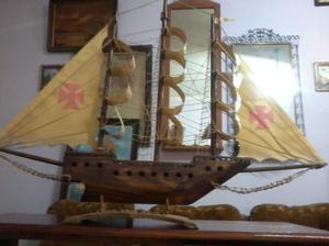 barco antiguo a escala fragata - excelente madera