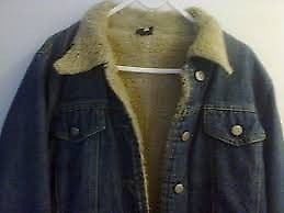 campera de jean y corderito talle 52