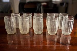 10 Vasos de vidrio