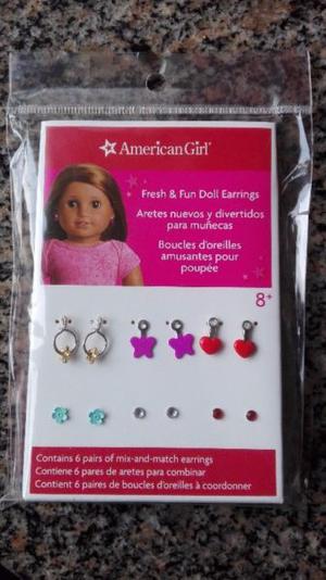 6 Pares De Aritos Para Muñeca American Girl Originales