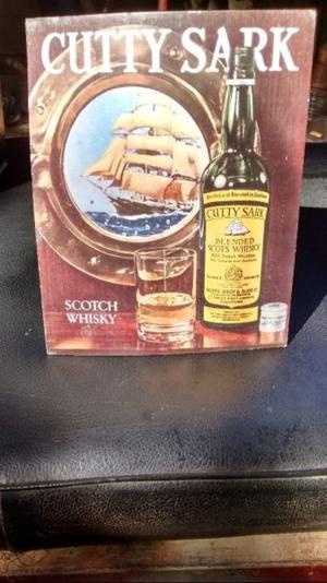 Cartel publicitario de whisky CUTTY SARK
