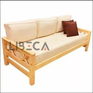 Divan Cama Pino En Cruz Con Respaldo + Kit Completo