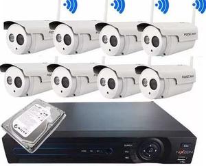 Kit Nvr Dvr 1 Tb Camara Interior Exterior 1mpx Ip Wifi 8ch