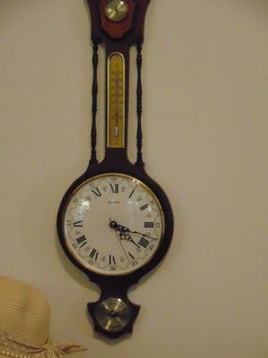 Reloj, barometro, higrometro,termometro, antiguo!