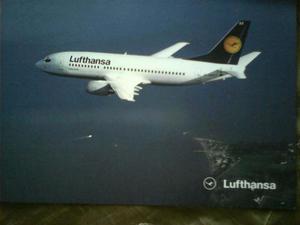 Tarjeta Postal Avion Boeing  Lufthansa, Lineas Aereas