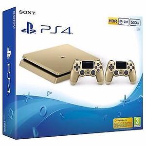 VENDO PS4 DORADA Y/O NEGRA CON DOS JOYSTICKS!!!