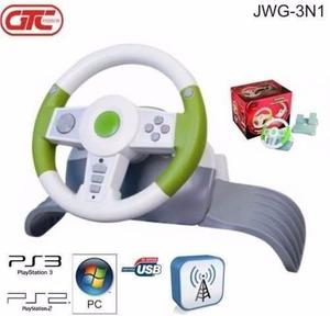 Volante Gtc Jwg3n1 Inalambrico Pc Ps2 Ps3