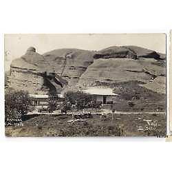 antigua  foto postal ongamira capilla del monte cordoba