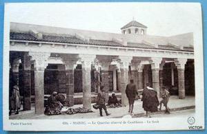 postal antigua casablanca foto flandrin calles de la ciudad