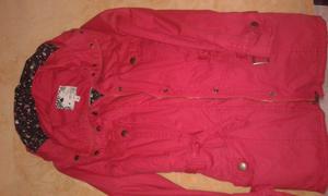Campera roja de abrigo talle1
