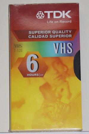Cassette TDK Vhs T-120 Videocasetera