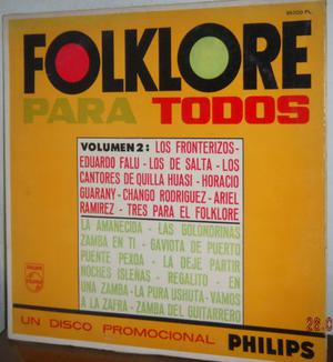 Disco de Vinilo - LP - Folklore para TODOS - Volumen 2