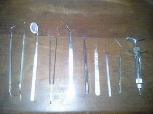 Instrumentos dentales de acero inoxidable