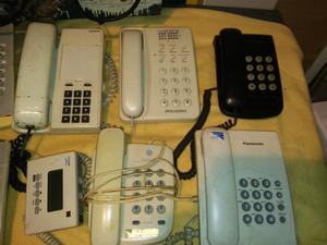 Lote de teléfonos fijos..$200