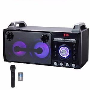 PARLANTE KARAOKE BLUETOOTH RADIO CON MICROFONO IRT MS50BTN