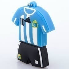 Pendrive 8 Gb Camiseta Argentina Futbol Messi, Afa