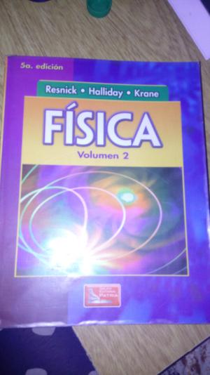 Vendo libro Fisica Resnick vol. 2