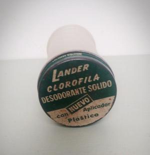 Antiguo frasco de desodorante Lander