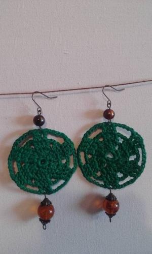 Aros tejidos en crochet