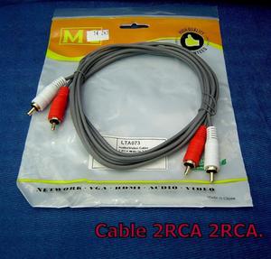 Cable 2RCA-2RCA 2m, 4m, 8m.